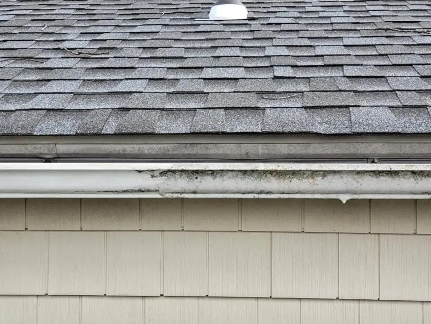 Damaged gutter needing repair