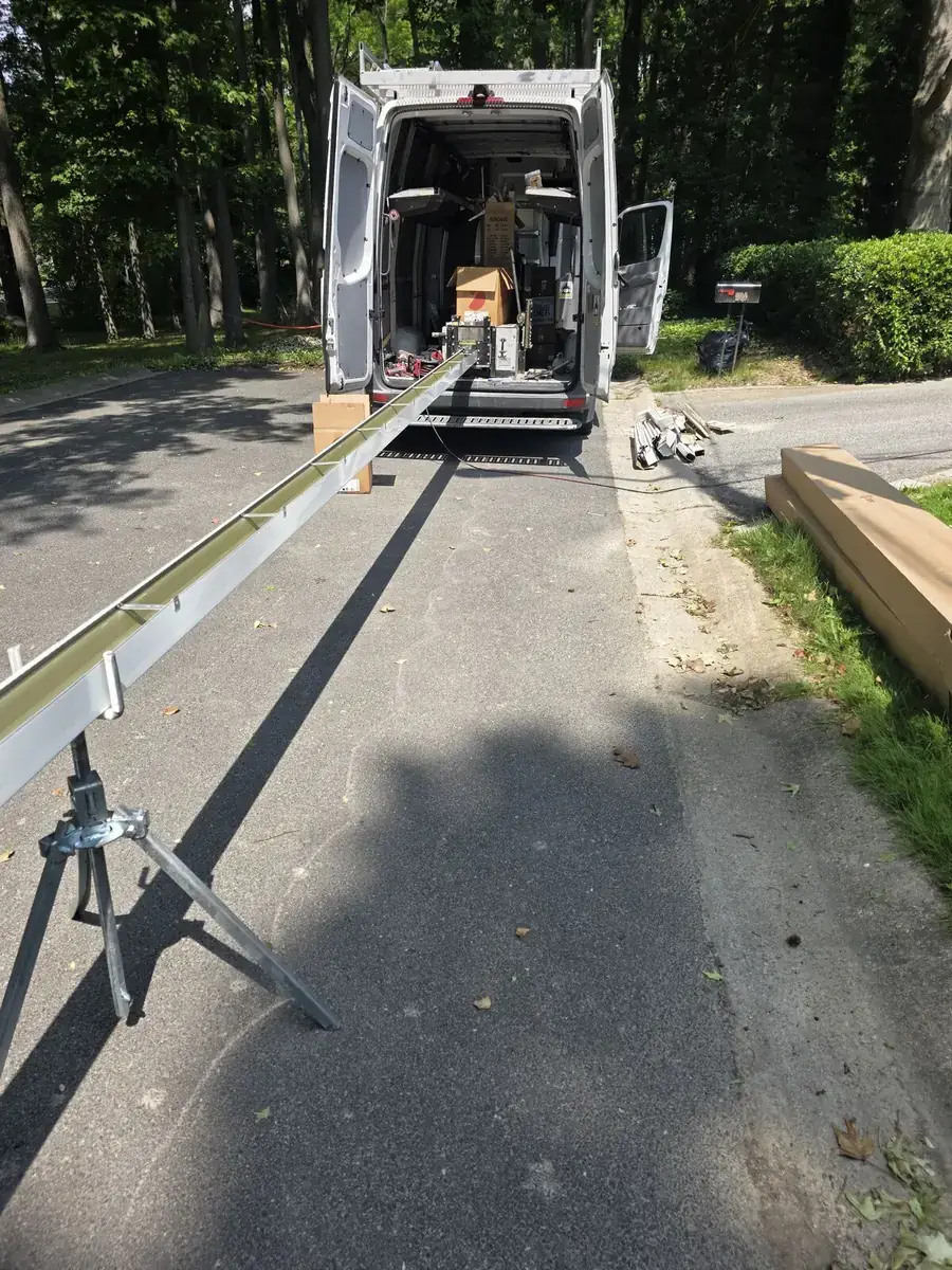 Long seamless gutter run for a larger property