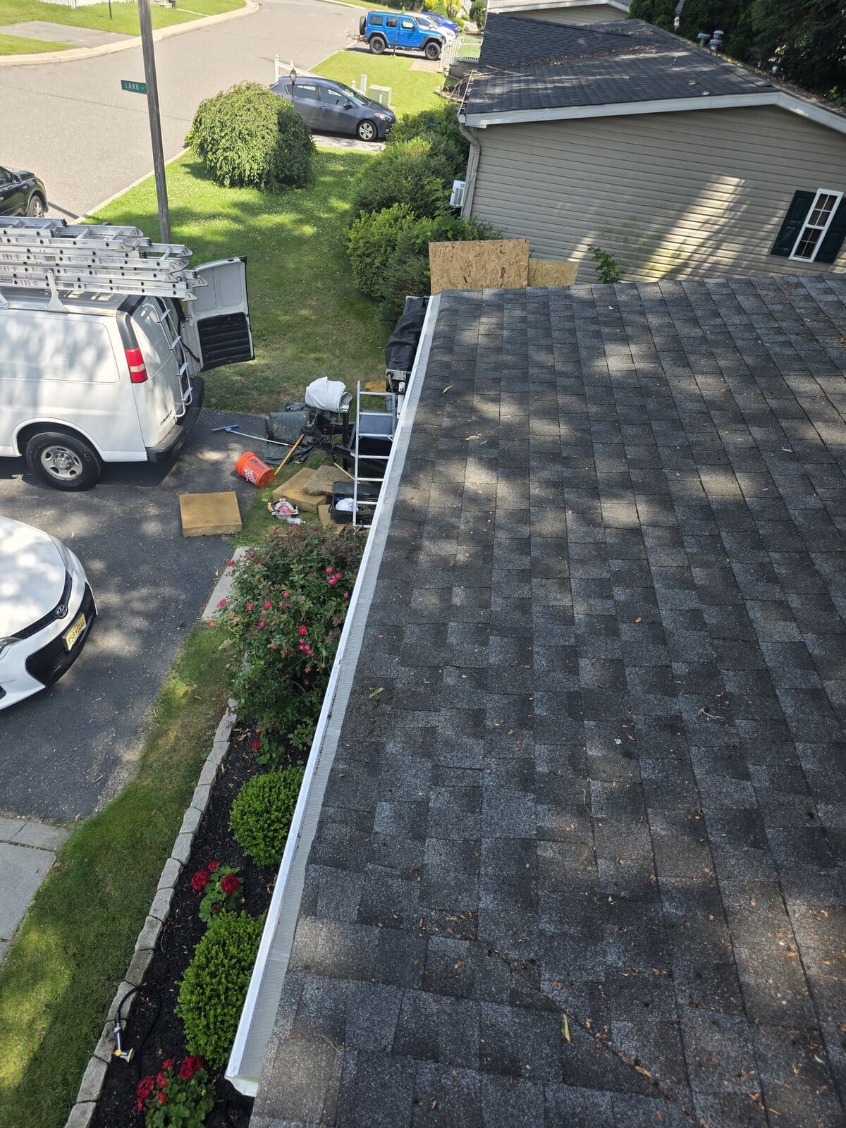 Residential gutter guard installation project in West Deptford, New Jersey