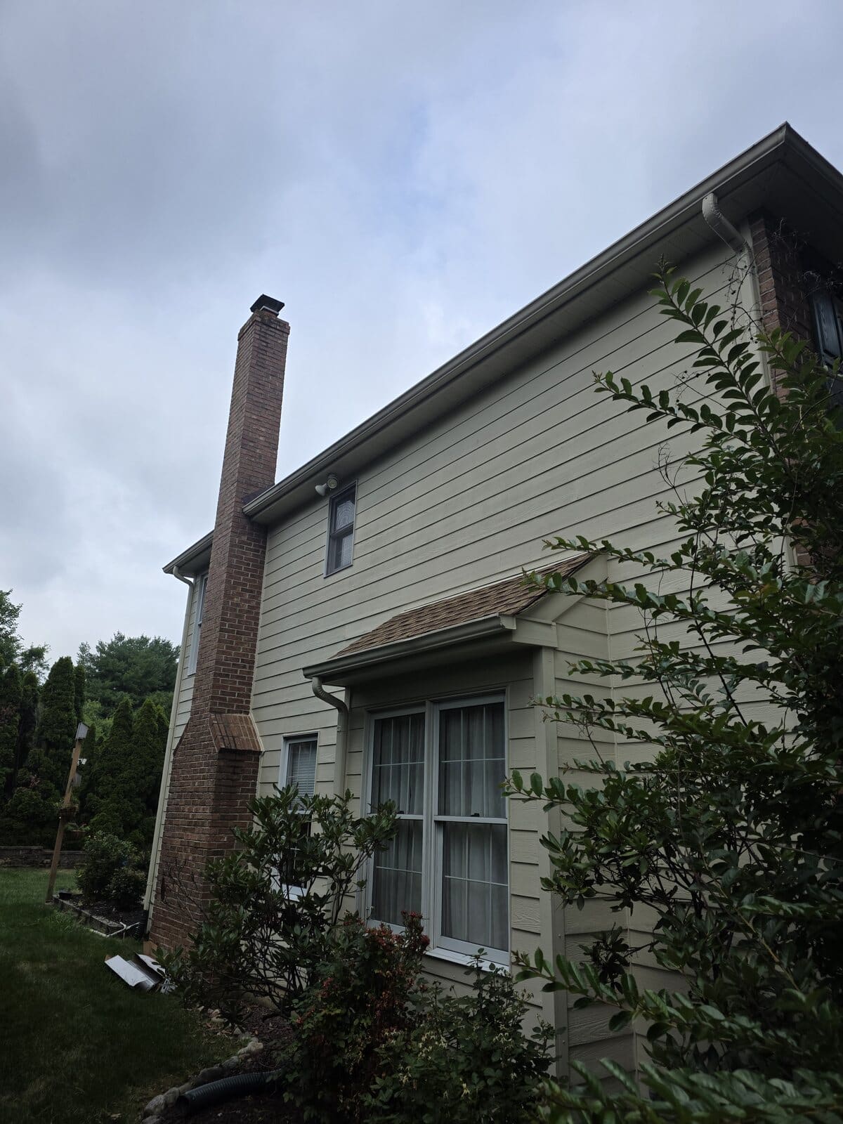 LeafBlaster Pro gutter guard coverage on a multi-level roofline in Yardley, Pennsylvania